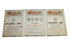 Thirteen 1914 Golf Illustrated Magazines - September, October, November, & December