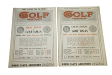 Thirteen 1914 Golf Illustrated Magazines - September, October, November, & December
