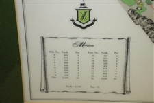 Merion Golf Club East Course 1912 Layout with Hole/Yardage Key & USGA Hosted Events