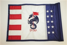 Monterrey Golf Club Course Used Fourth of July Logo Flag