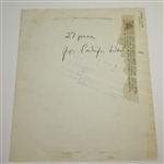 Bobby Jones Wire Photo with Mayor of New York - Returning from 1930 Open Championship