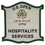 2017 US Open at Erin Hills Hospitality Services Wooden Double-Sided Sign