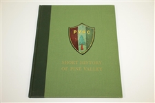 Short History of Pine Valley Golf Club Book with Slip Cover