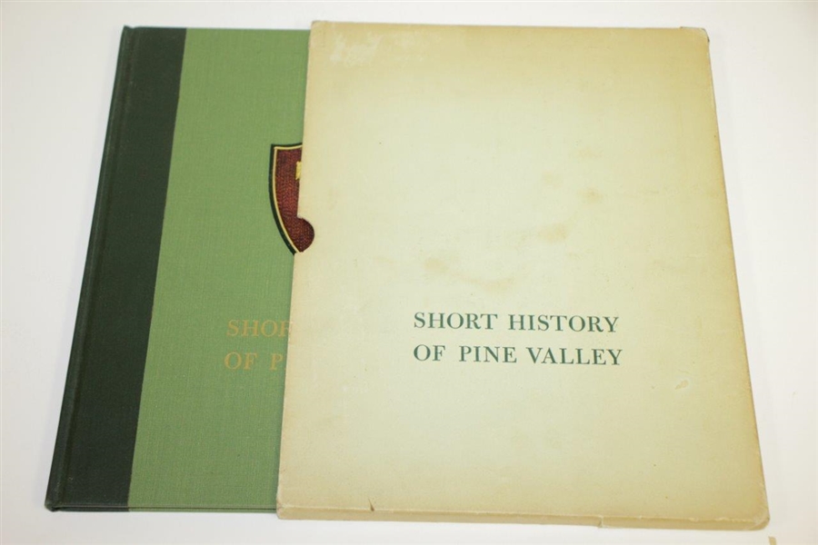 Short History of Pine Valley Golf Club Book with Slip Cover