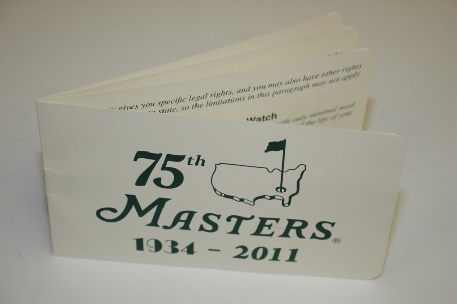 Masters 75th Anniversary Ltd Ed Women's Watch in Original Emerald Green Box