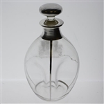 Circa 1920's One up and two to go Sterling Overlay Decanter with Stopper