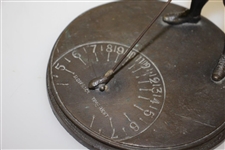Bronze Bobby Jones Sundial Based on Slow Back Time Right E.E. Codman Statue Outside ANGC