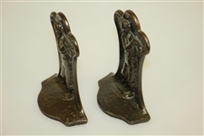 Vintage Bronze A.C.W. Co. Golfer Bookends