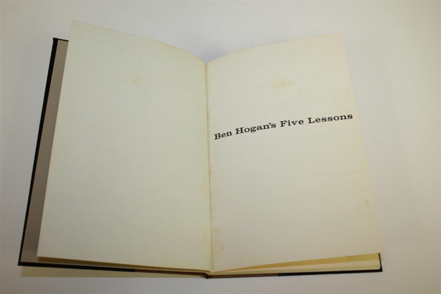 1957 Ben Hogan's Five Lessons Deluxe Edition Book in Slip Case