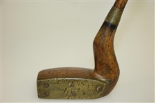 Shmilley Bent Bent Neck Wood Putter with Brass Face Plate