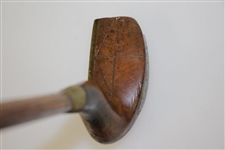 Shmilley Bent Bent Neck Wood Putter with Brass Face Plate