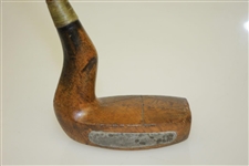 Shmilley Bent Bent Neck Wood Putter with Brass Face Plate