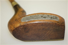 Shmilley Bent Bent Neck Wood Putter with Brass Face Plate
