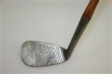 George Nicoll Hand-Forged in Leven Fife Scotland Dot Faced Mashie Niblick - 8 Recorder