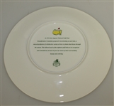 Masters Tournament Pickard Beautification Committee Plate in Original Box - Ray Floyd Collection