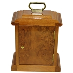 Vintage Augusta National Member Undated Burl Wood Clock