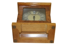 Vintage Augusta National Member Undated Burl Wood Clock