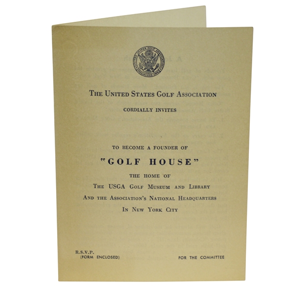 1950 Prospectus to be Founder of U.S.G.A.'s Golf House in New York City