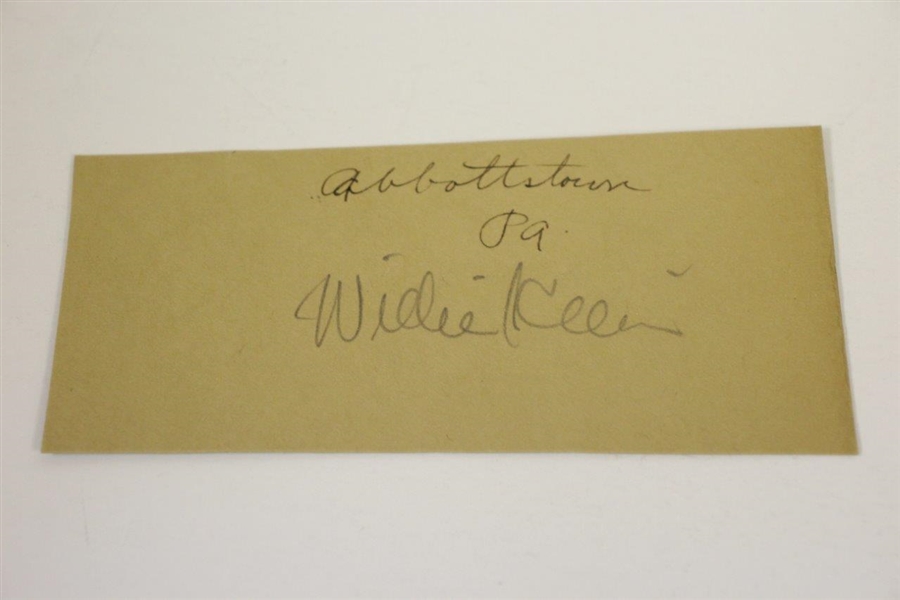 Willie Klein Cut Signature with Original Wire Photo - 9x PGA Wins JSA ALOA