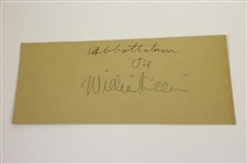 Willie Klein Cut Signature with Original Wire Photo - 9x PGA Wins JSA ALOA
