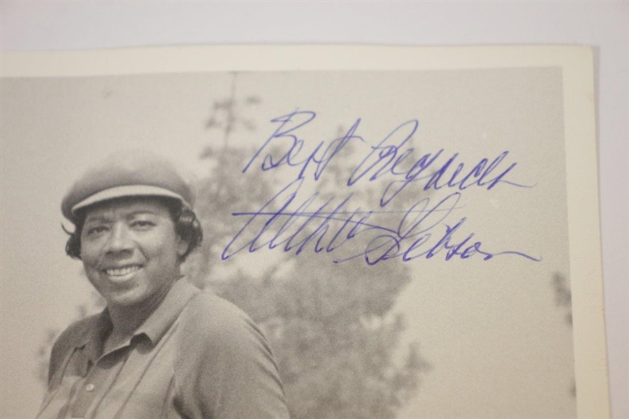 Althea Gibson Signed 8x10 Black and White Photo - Golf & Tennis Star