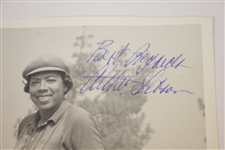 Althea Gibson Signed 8x10 Black and White Photo - Golf & Tennis Star