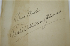 Babe Didrickson Zaharias Signed Large Full Name with 1935 Original Wire Photo JSA ALOA
