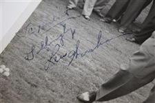 Lew Worsham Signed 8x10 B&W Ace Alagna Photo - Personalized JSA ALOA