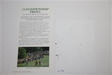 Arnold Palmer & Jack Nicklaus Signed Small Color Photos JSA ALOA