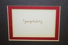 Hall of Famer Joseph Dey Signed Cut with Photo - Matted JSA ALOA