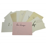 Nelson, Sarazen, Player, & Ten others Signed 3x5 Cards/Album Page JSA ALOA