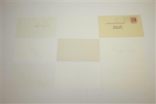 Nelson, Sarazen, Player, & Ten others Signed 3x5 Cards/Album Page JSA ALOA