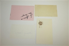 Nelson, Sarazen, Player, & Ten others Signed 3x5 Cards/Album Page JSA ALOA