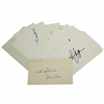Boros, Runyan, Nagle, Littler, & Twelve others Signed 3x5 Cards JSA ALOA
