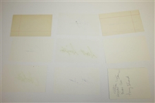 Boros, Runyan, Nagle, Littler, & Twelve others Signed 3x5 Cards JSA ALOA