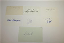 Boros, Runyan, Nagle, Littler, & Twelve others Signed 3x5 Cards JSA ALOA