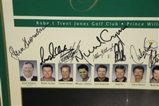 Jim Furyk's Complete 2000 The President's Cup Signed Full Field & Captains Poster JSA ALOA