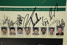 Jim Furyk's Complete 2000 The President's Cup Signed Full Field & Captains Poster JSA ALOA