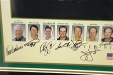 Jim Furyk's Complete 2000 The President's Cup Signed Full Field & Captains Poster JSA ALOA