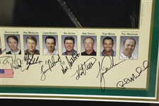 Jim Furyk's Complete 2000 The President's Cup Signed Full Field & Captains Poster JSA ALOA