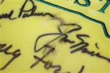 Palmer, Nicklaus, Player, & 17 Others Masters Champs Signed 2007 Masters Flag JSA ALOA