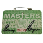 Gary Player Signed 1978 Masters Tournament Series Badge #26879 JSA ALOA
