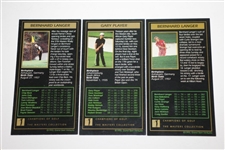 Gary Player & Bernhard Langer(x2) Signed Champions of Golf Cards JSA ALOA