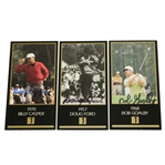 Doug Ford, Billy Casper, & Bob Goalby Signed Champions of Golf Cards JSA ALOA