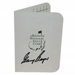 Gary Player Signed Augusta National Golf Club Scorecard JSA ALOA