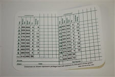 Gary Player Signed Augusta National Golf Club Scorecard JSA ALOA