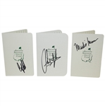 Sandy Lyle, Mark O'Meara, & Craig Stadler Signed Augusta National Golf Club Scorecards JSA ALOA