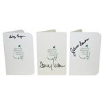 Jack Burke, Billy Casper, & Tommy Aaron Signed Augusta National Golf Club Scorecards JSA ALOA