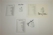 Jack Burke, Billy Casper, & Tommy Aaron Signed Augusta National Golf Club Scorecards JSA ALOA