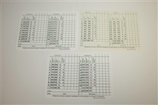 Bob Goalby, George Archer, & Ray Floyd Signed Augusta National Golf Club Scorecards JSA ALOA